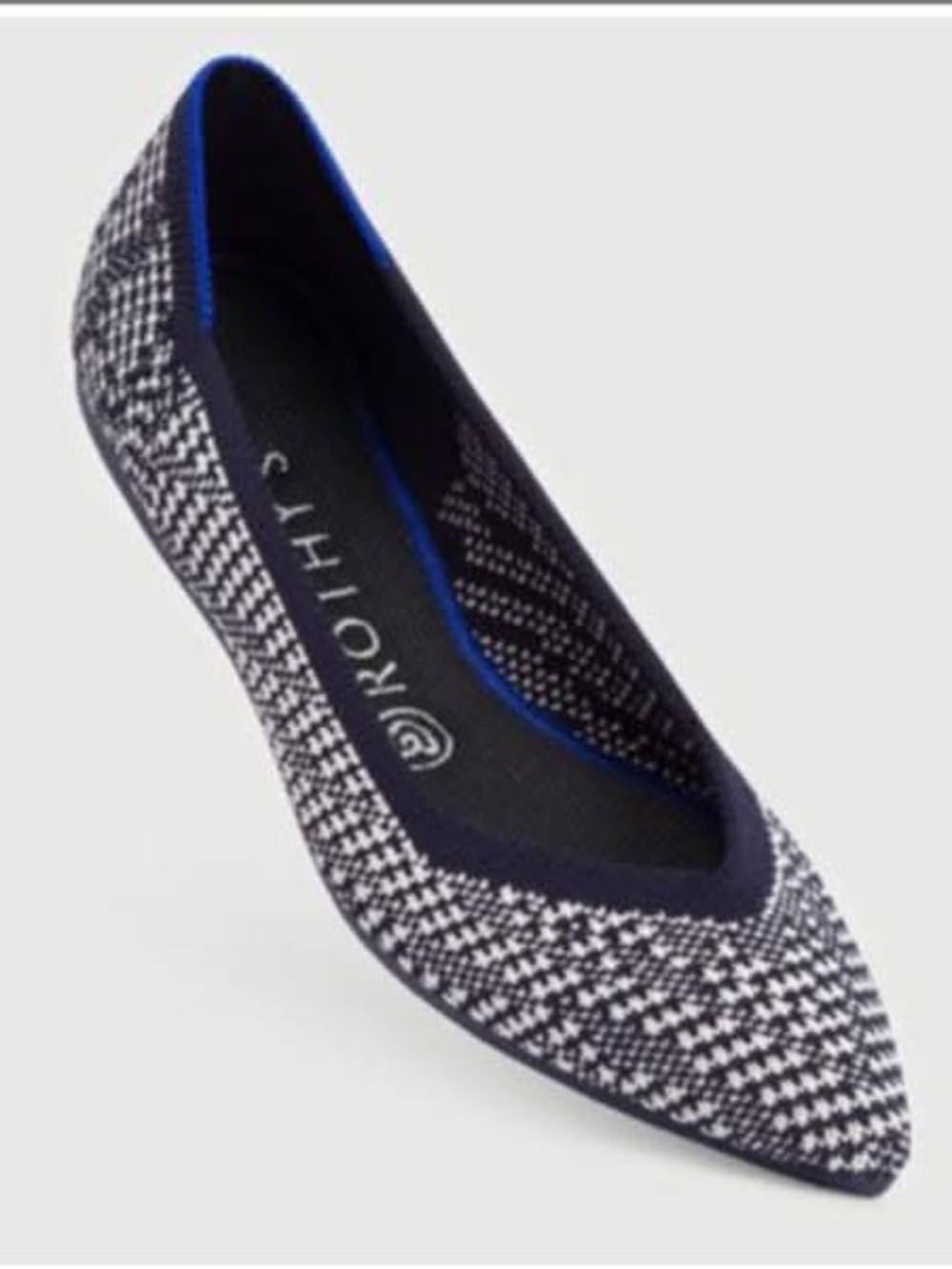 Rothy's Navy Houndstooth Points